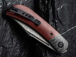 Appalachian Drifter Ii Damascus G10 Burgundy