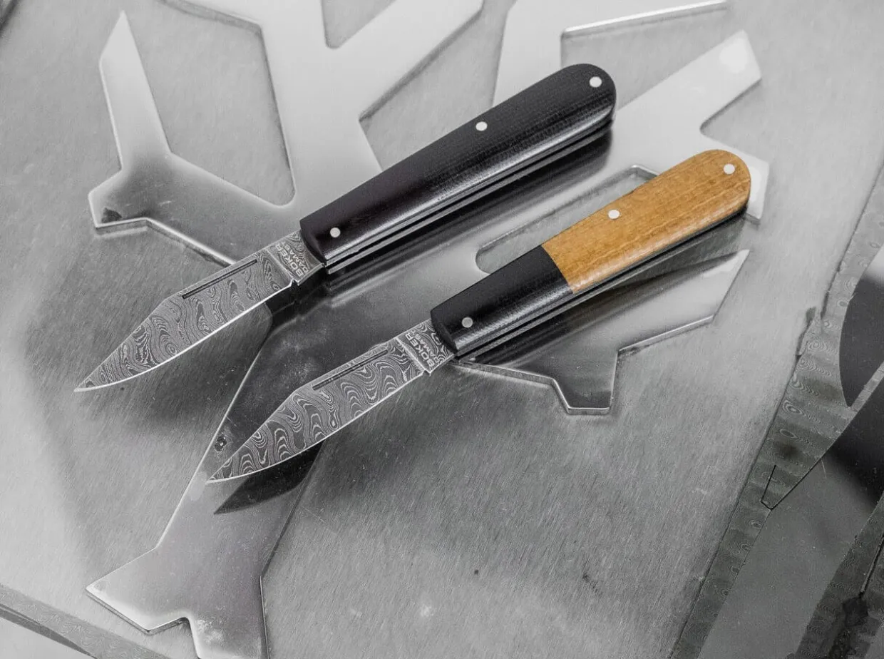 Barlow Integral Burlap Micarta Damast