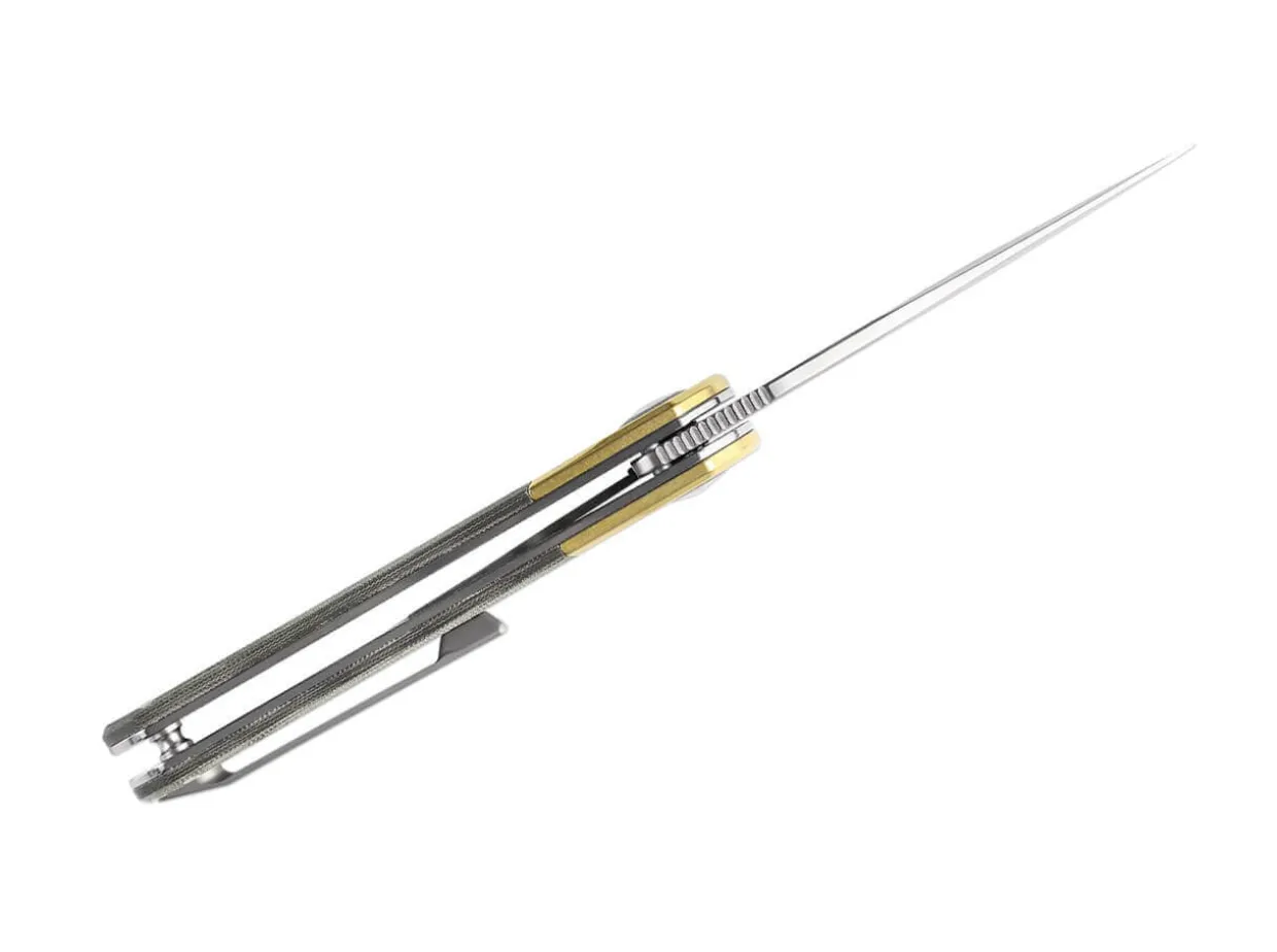 Comet Brass Micarta Green