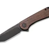 Elementum Micarta Dark Brown Tanto