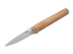Flame Light Drop Point Micarta Natural