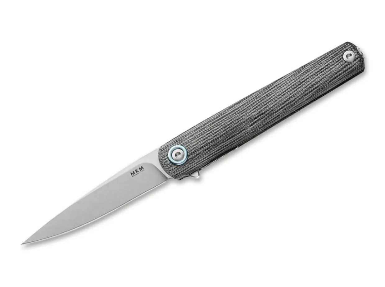 Flame Light Drop Point Micarta Black