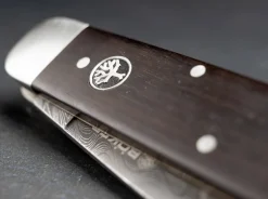 Hunters Knife Mono Damascus Grenadill