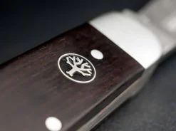 Hunters Knife Mono Damascus Grenadill