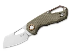 Isonzo M390 Cleaver Micarta Green