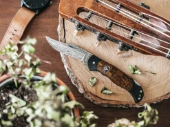 Junior Scout Lightweight Curly Birch Brown Damascus