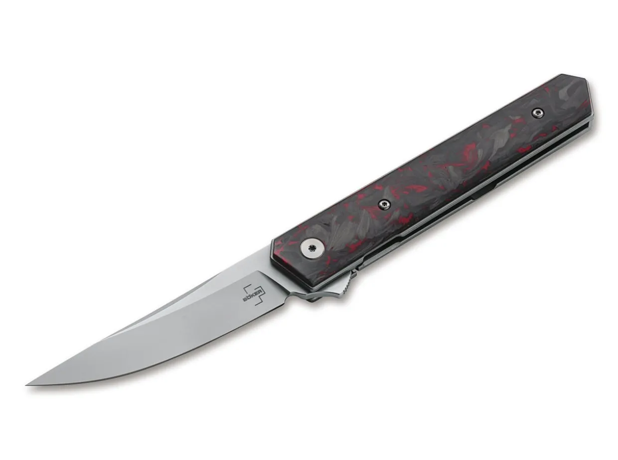 Kwaiken Flipper Red Marble Carbon