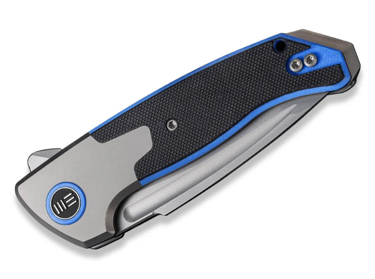 Press Check Titanium G10 Black Blue Tanto