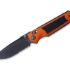 Sacra Tac Serrated G10 Orange & Black