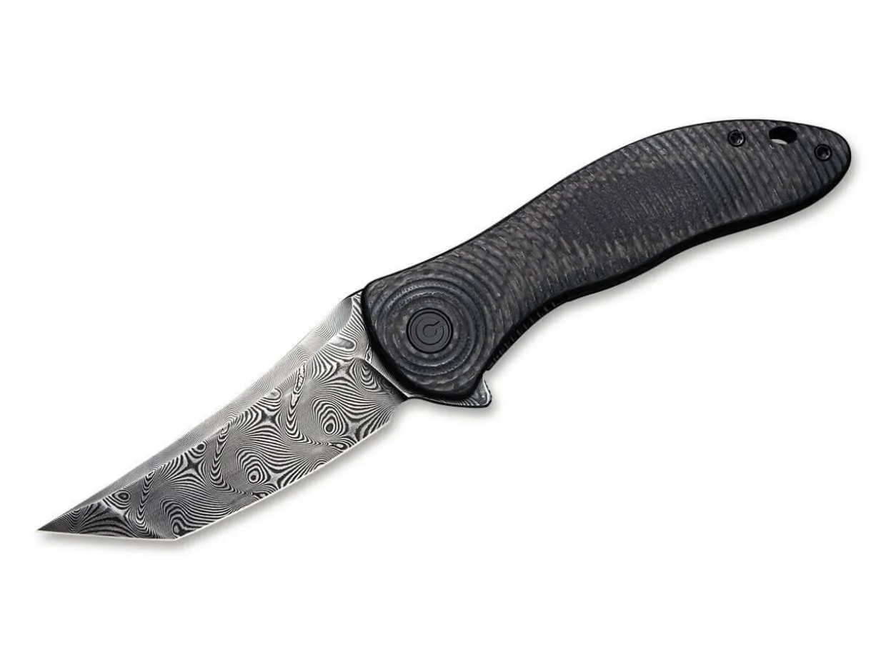 Synergy 3 Damascus G10 Cf Black Tanto