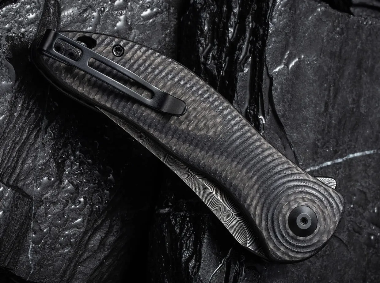 Synergy 3 Damascus G10 Cf Black Tanto