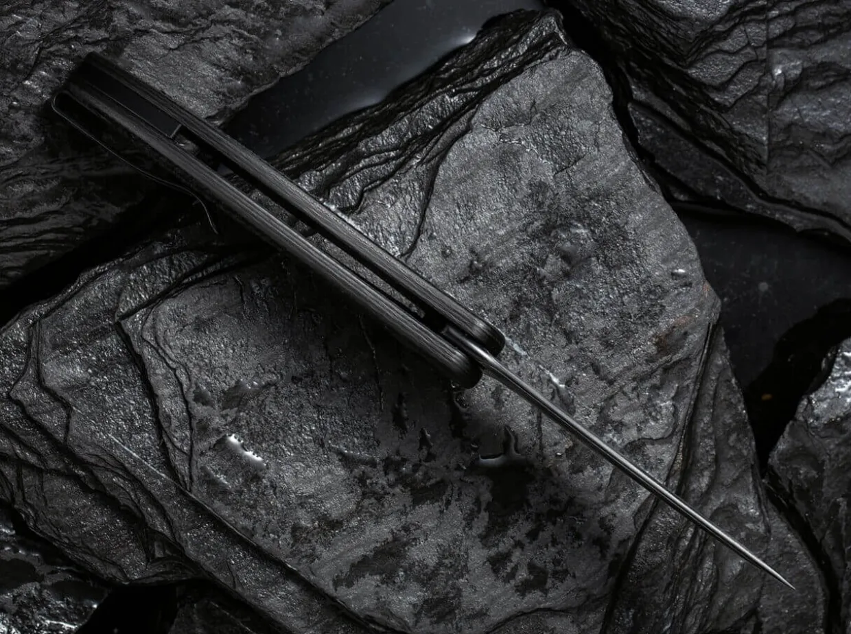 Synergy 3 Damascus G10 Cf Black Tanto