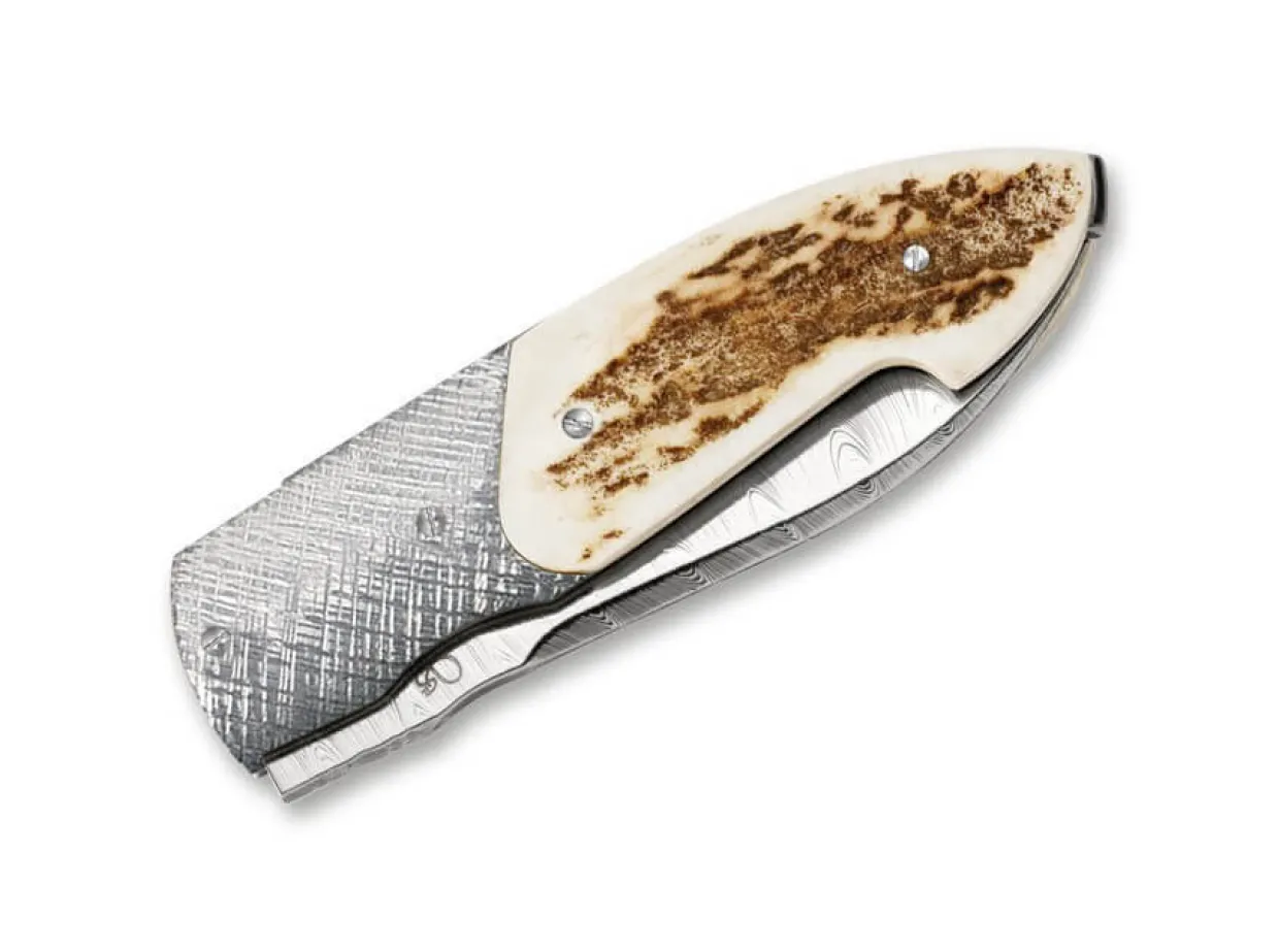 Timeless Titanium Stag Damascus