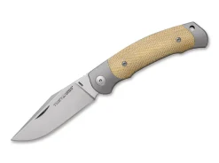 Twin Titanium Micarta Natural